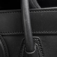 将图像加载到图库查看器中，CELINE Luggage shopper Black189243 Smooth Cowhide Leather Size Nano
