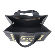 将图像加载到图库查看器中，FENDI Fendace Embroidery 2-way Tote Black/Gold8BH395AJIAF0FQV Canvas

