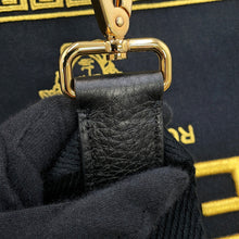 将图像加载到图库查看器中，FENDI Fendace Embroidery 2-way Tote Black/Gold8BH395AJIAF0FQV Canvas
