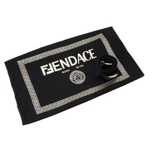 将图像加载到图库查看器中，FENDI Fendace Embroidery 2-way Tote Black/Gold8BH395AJIAF0FQV Canvas
