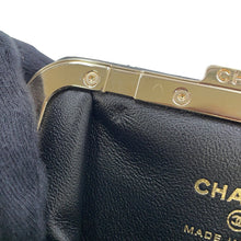 Load image into Gallery viewer, CHANEL Matelasse Kiss Lock Chain Wallet Black Leather
