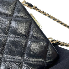 Load image into Gallery viewer, CHANEL Matelasse Kiss Lock Chain Wallet Black Leather
