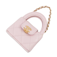 CHANEL Matelasse Mini Bag Charm PinkAP4991-B20787-NH620 Lambskin