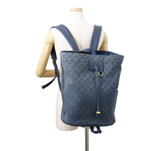 将图像加载到图库查看器中，LOUIS VUITTON Chalk Backpack BlueM44617 Monogram Denim
