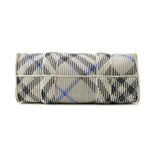 Load image into Gallery viewer, BURBERRY Tote Bag Gray/Black/Blue Canvas
