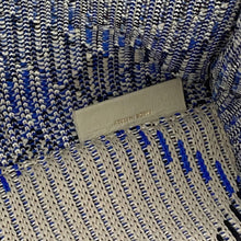 Load image into Gallery viewer, BURBERRY Tote Bag Gray/Black/Blue Canvas
