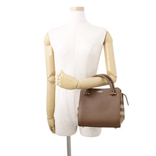 Load image into Gallery viewer, BURBERRY Banwell 2-way Handbag Brown/Multicolor80844851 Leather Canvas
