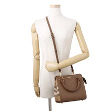 Load image into Gallery viewer, BURBERRY Banwell 2-way Handbag Brown/Multicolor80844851 Leather Canvas
