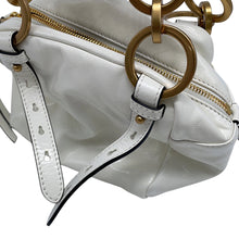 将图像加载到图库查看器中，PRADA Dunkle Top Handle Mini Bag White1BB137 Dangle Leather Size Mini

