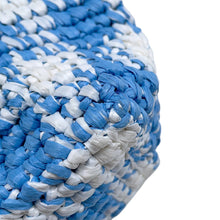 将图像加载到图库查看器中，PRADA Crochet Tote Bag Blue/White1BG422 Raffia Size Small
