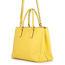 Load image into Gallery viewer, PRADA Galleria Saffiano Leather Handbag YellowBN2274 Leather Size Large
