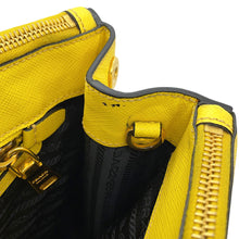 Load image into Gallery viewer, PRADA Galleria Saffiano Leather Handbag YellowBN2274 Leather Size Large

