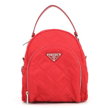 Load image into Gallery viewer, PRADA Tessuto Inpunto Quilted Backpack Red1BZ066 Nylon Leather
