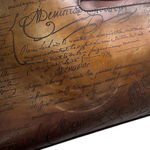 Load image into Gallery viewer, Berluti Two Jules Calligraphy Tote Bag Brown Leather
