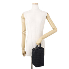 Load image into Gallery viewer, Christian Louboutin ZIP N FLAP Jacquard Clutch Bag Black1245219B260 Canvas Leather

