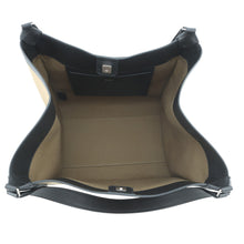 Load image into Gallery viewer, BALLY Arkle Shopper Tote Bag Khaki/Black6307006 Canvas Leather Size Large
