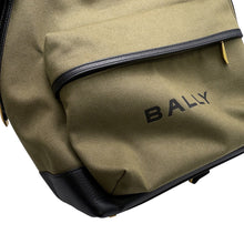 Load image into Gallery viewer, BALLY Backpack Khaki/Black6306641 Canvas Leather
