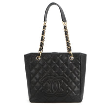 Load image into Gallery viewer, CHANEL PST ChainTote Bag BlackA50994 Caviar Leather
