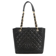 CHANEL PST ChainTote Bag BlackA50994 Caviar Leather