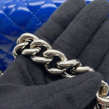 Load image into Gallery viewer, CHANEL Boy Chanel ChainShoulder Bag BlueA67086 Patent Leather Size 25
