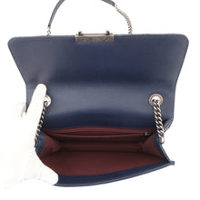 Load image into Gallery viewer, CHANEL CC University Chain Shoulder Bag NavyA93537 Leather
