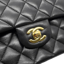 Load image into Gallery viewer, CHANEL Matelasse Double Flap ChainShoulder Bag Black/RedA01112 Lambskin Size 25

