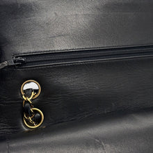 Load image into Gallery viewer, CHANEL Matelasse Double Flap ChainShoulder Bag Black/RedA01112 Lambskin Size 25

