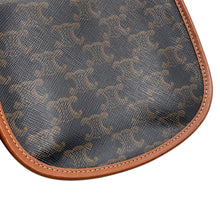 将图像加载到图库查看器中，CELINE Mini Busas Shoulder Bag Brown196702BZJ.04LU TriompheCanvas Leather
