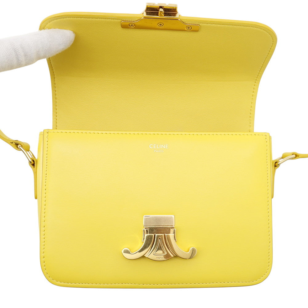 カラーラ お値下げしました(o^^o) CELINE Shoulder Bag Yellow188423 Leather– GALLERY RARE Global