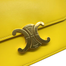 将图像加载到图库查看器中，CELINE Shoulder Bag Yellow188423 Leather

