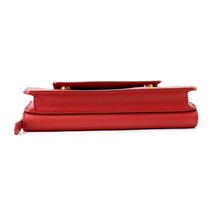 Load image into Gallery viewer, PRADA Saffiano Leather Chain wallet Red1ZH048 Leather
