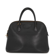 HERMES Bolide Black Ardennes Leather Size 35