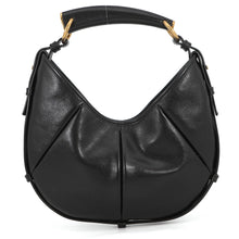 将图像加载到图库查看器中，SAINT LAURENT PARIS Mombasa Black851432AAGWJ1000 Calf Leather Size Small
