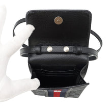 Load image into Gallery viewer, BALENCIAGA The Hacker Project Phone Pouch Black/Red/Navy680130 Canvas Leather
