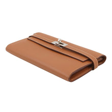将图像加载到图库查看器中，HERMES Kelly wallet Gold Epsom
