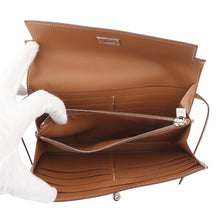 将图像加载到图库查看器中，HERMES Kelly wallet Gold Epsom
