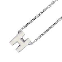 Load image into Gallery viewer, HERMES Pop Ash Necklace Size Mini White Metal Lacquer
