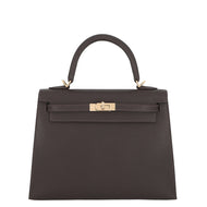 HERMES Kelly Sellier Bebran Epsom Size 25