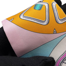 Load image into Gallery viewer, HERMES Twilly Kaleidoscope Effect Pink/ Turquoise/Multicolor Silk100%
