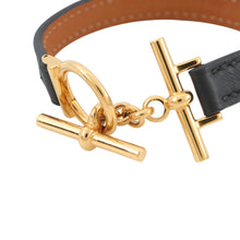 Load image into Gallery viewer, HERMES Croisière Bracelet Size T3 Black Swift Leather
