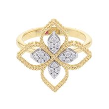 Load image into Gallery viewer, Roberto Coin Roberto Coin Dessert Flower Ring Size Size 11 / LargeADR777RI2665_YW_014.00 K18YG K18WG
