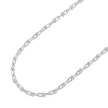 将图像加载到图库查看器中，TIFFANY&amp;Co. Hardware Small Link Necklace Size Small60153093 SV925
