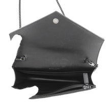 Load image into Gallery viewer, SAINT LAURENT PARIS Cassandra Chain Wallet Black695108BOW081000 Leather
