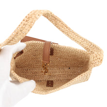 将图像加载到图库查看器中，SAINT LAURENT PARIS LE 5 A 7 Mini Bag Natural/Brown742680GAABN2080 NaturalRaffia Calf Leather Size Mini

