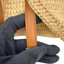 将图像加载到图库查看器中，SAINT LAURENT PARIS LE 5 A 7 Mini Bag Natural/Brown742680GAABN2080 NaturalRaffia Calf Leather Size Mini

