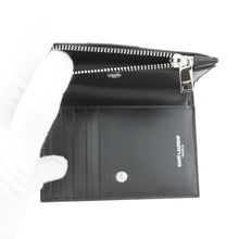将图像加载到图库查看器中，SAINT LAURENT PARIS V Stitch Compact Wallet Black575974BOW021000 Leather
