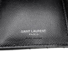 将图像加载到图库查看器中，SAINT LAURENT PARIS V Stitch Compact Wallet Black575974BOW021000 Leather
