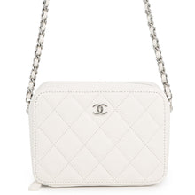 Load image into Gallery viewer, CHANEL Matelasse ChainPochette WhiteAP2426 Caviar Leather
