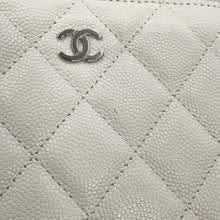 Load image into Gallery viewer, CHANEL Matelasse ChainPochette WhiteAP2426 Caviar Leather
