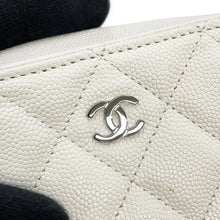 Load image into Gallery viewer, CHANEL Matelasse ChainPochette WhiteAP2426 Caviar Leather
